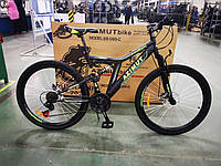 Велосипед двухподвесной горный AZIMUT Blackmount 26" рама 18", GFRD черно-зеленый