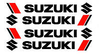Наклейки на ручки авто Suzuki (4 шт) Black