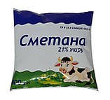 Сметана "Селянська" 21%, 350 г, фото 3