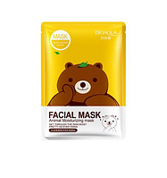 Тканевая маска Bioaqua Facial Mask Animal мишка, 30g с экстрактом зеленого чая