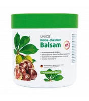 Масажний гель-бальзам з Кінським Каштаном, Юнайс Unice 500 мл