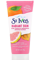 Скраб для тела розовый лимон и мандарин St. Ives Radiant Skin, 170г