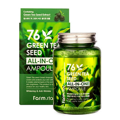 Сироватка ампульних з екстрактом насіння зеленого чаю FarmStay 76 Green Tea Seed All-In-One Ampoule