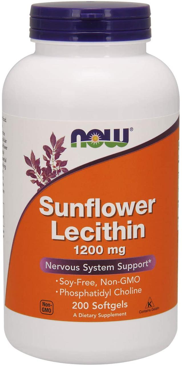 Now Foods Sunflower Lecithin 200 гелевих капсул