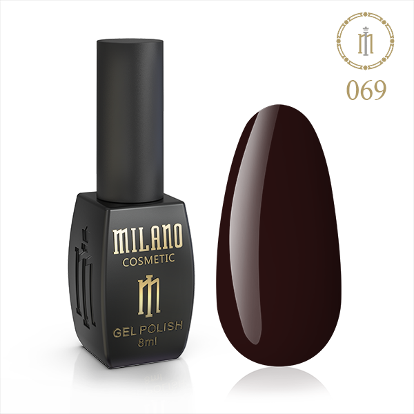 Гель Лак MILANO 8мл. No 069 (Бордова Троянда)