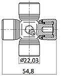 Хрестовина карданного валу (22,03*54,8) KB.2B00907, фото 3