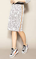 Женская юбка Pamira Zaps молочного цвета с принтом, размер S