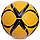 М'яч для футзалу №4 Клеєний-PU MOLTEN FXI-550-3, жовтий-чорний, фото 2