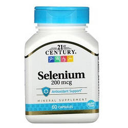 Вітаміни і мінерали 21st Century Selenium 200 mcg (60 капсул.)