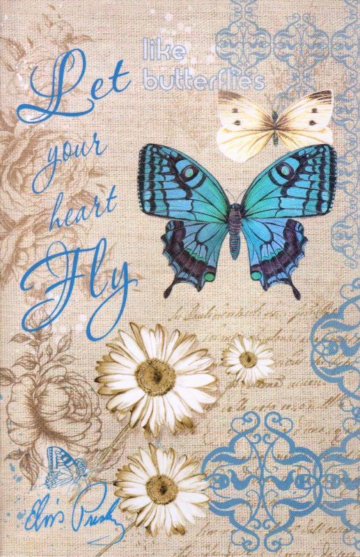 Блокнот А6 інтегральна обкладинка, 80 аркушів "Butterflies" А 6047
