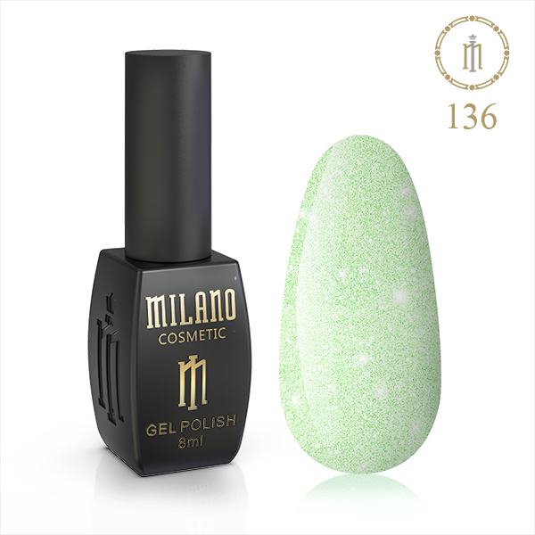 Гель Лак MILANO 8мл. No 136 (ТОРБЕРНІТ)