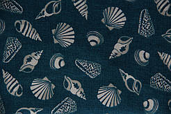 Тканина для печворку. Тканина для ляльки. SHELLS арт1639. Колекція. Makower UK (Англия).