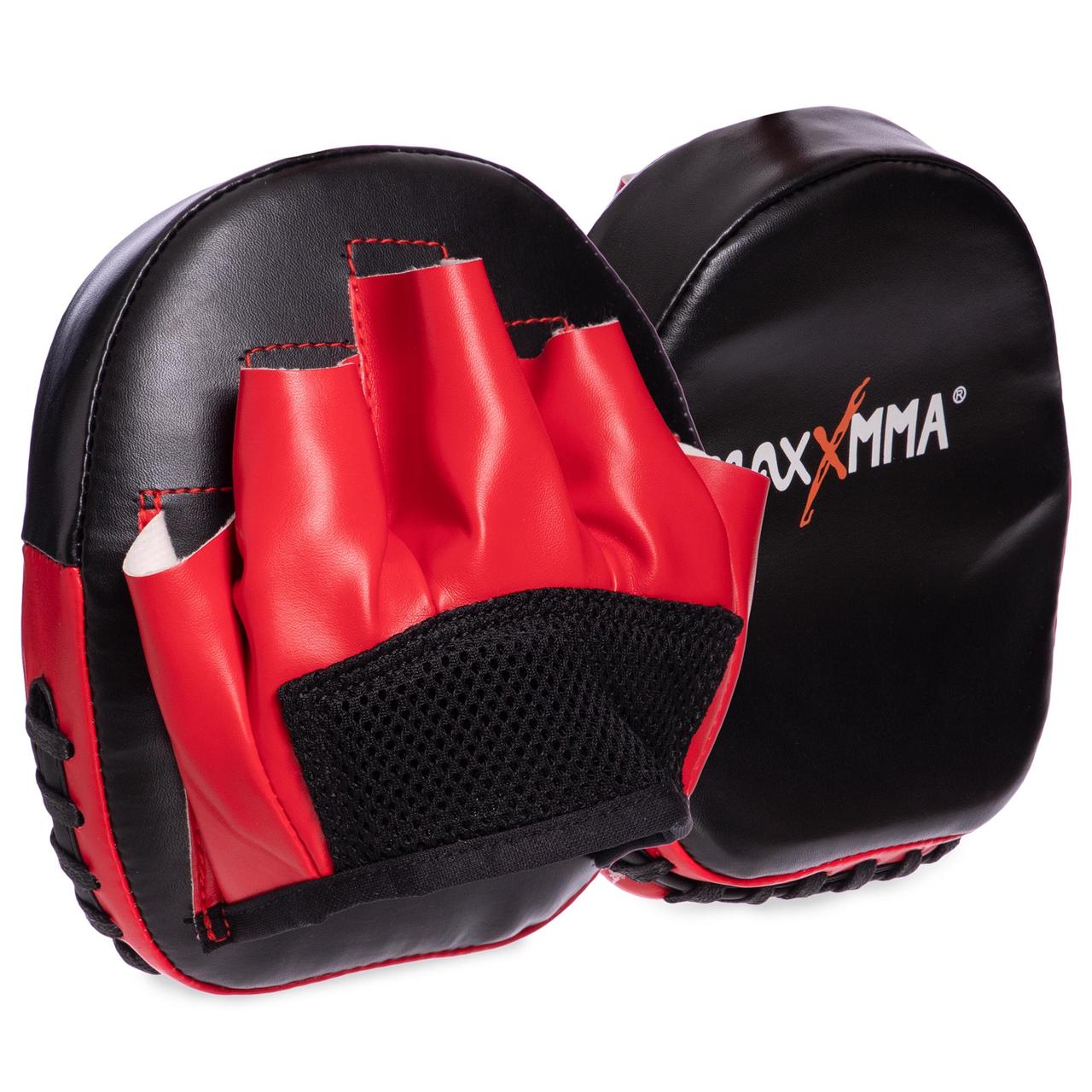 Лапа Вигнута для боксу та єдиноборств MAXXMMA MP04 15х15х4см 2шт кольори в асортименті