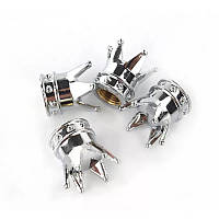 Ковпачки на колеса золотник ніпеля золотника автомобіля корона хром