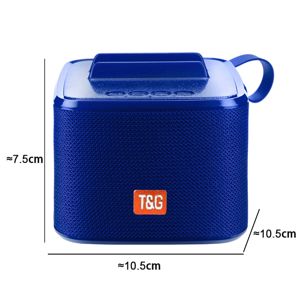 Портативная беспроводная Bluetooth колонка T&G TG801 |AUX, Micro-SD card, USB, FM-Radio| Синий - фото 5 - id-p1330627263