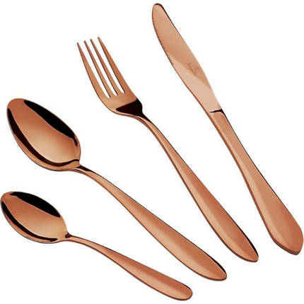 Набір столових приладів 24 предмети Berlinger Haus Metallic Line Rose Gold Edition BH-2623, фото 1