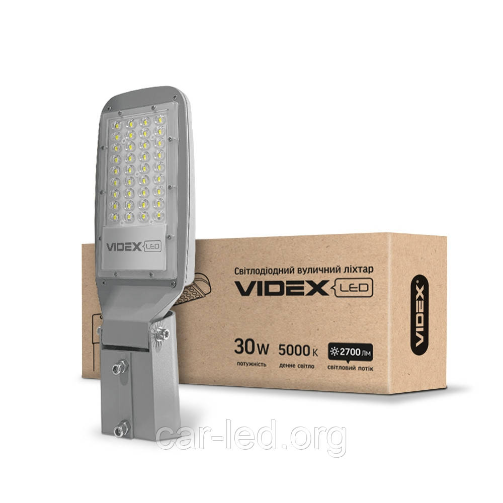 LED вуличний ліхтар VIDEX (поворотний) 30W 5000K, фото 1