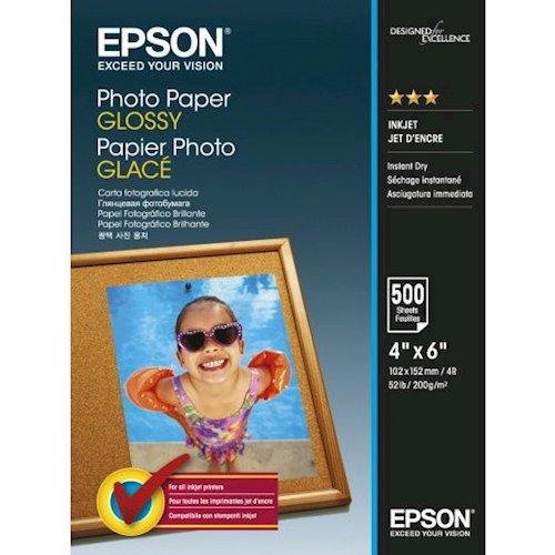 Фотопапір EPSON глянцевий 10x15 200 г/м2 500 л (C13S042549)