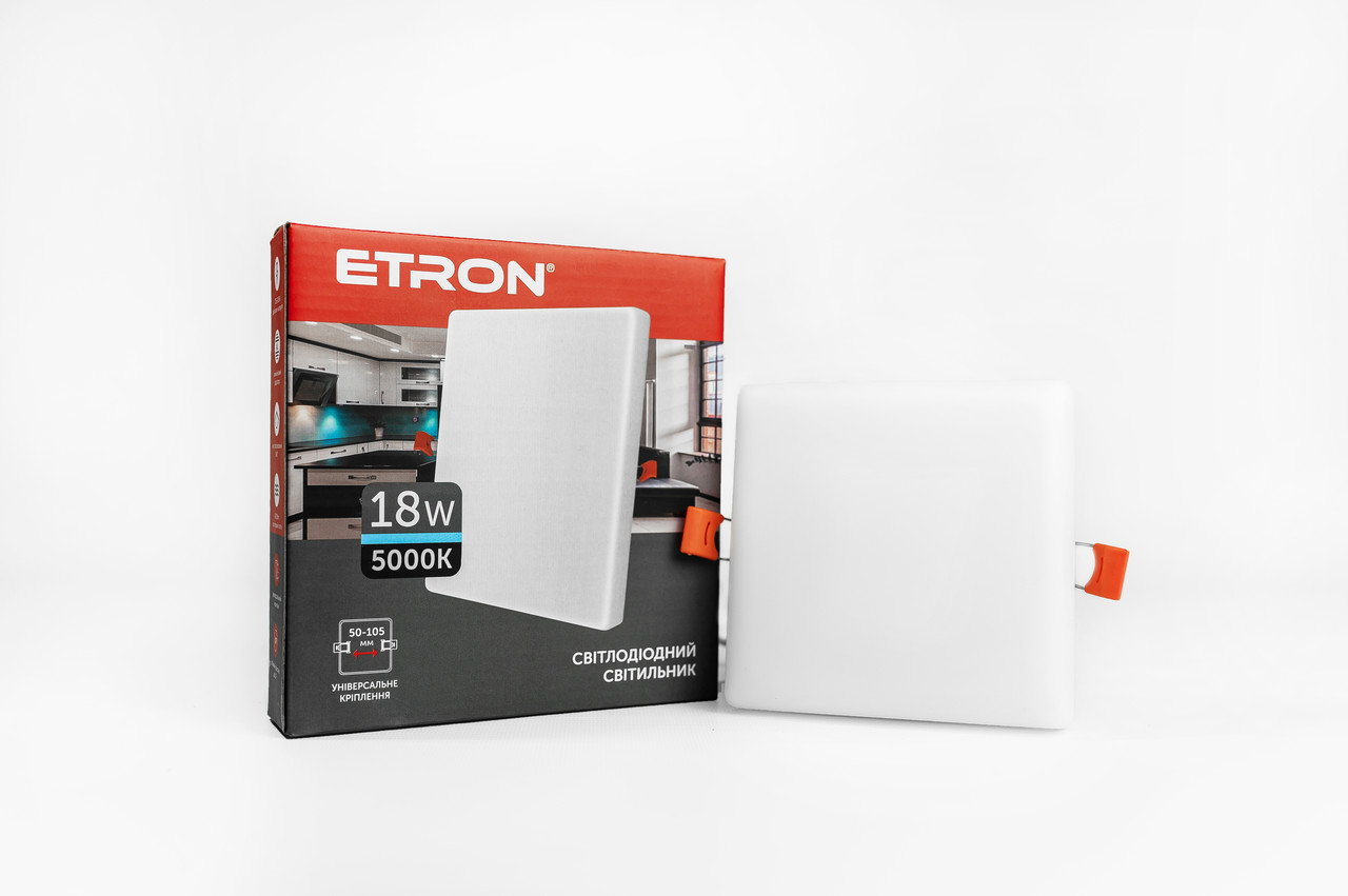 Світильник світлодіодний ETRON Decor 1-EDP-661 18W 5000К ІР20 квадрат