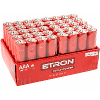 Батарейки лужні ААА ETRON Mega Power AAA LR03  уп40шт. 4821327001336