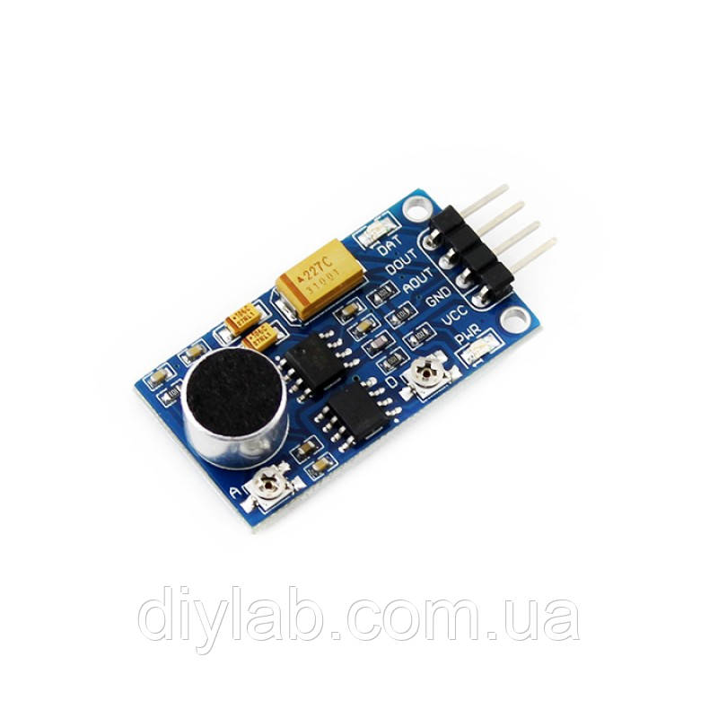 Датчик звуку Sound Sensor (цифровий і аналоговий вихід) Waveshare