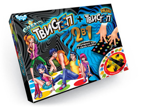 Підлогова гра, що розвиває координацію рухів "Гранд Твістеп", настільна гра "МІНІ ТВІСТЕП"