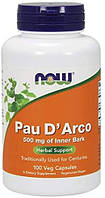 Now Foods Pau D'Arco 500mg 100 капсул