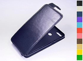 Відкидний чохол з натуральної шкіри для Huawei Honor 7x