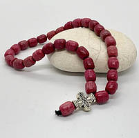 Чотки на 30 намистин з ладану червоного кольору (Афон, Греція)