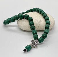 Чотки на 30 намистин з ладану зеленого кольору (Афон, Греція)