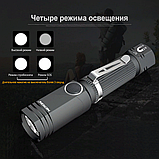 Ручний поворотний ліхтар NICRON N7 (600LM, Samsung LED, Магніт, Кліпса) Кишеньковий Г-подібний ліхтарик, фото 6