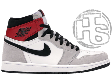 Жіночі кросівки Air Jordan 1 Retro High Light Smoke Grey 555088-126, фото 1