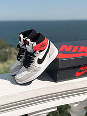 Жіночі кросівки Air Jordan 1 Retro High Light Smoke Grey 555088-126, фото 6