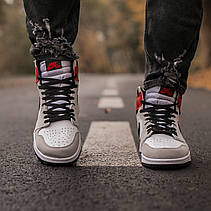 Чоловічі кросівки Air Jordan 1 Retro High Light Smoke Grey 555088-126, фото 6