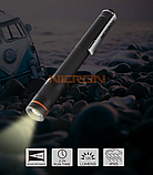 Ручний міні ліхтар із зумом NICRON B22W (120LM, HI CRI Lumileds LED, IPX5, Фокусування, Живлення 2*AAA), фото 2