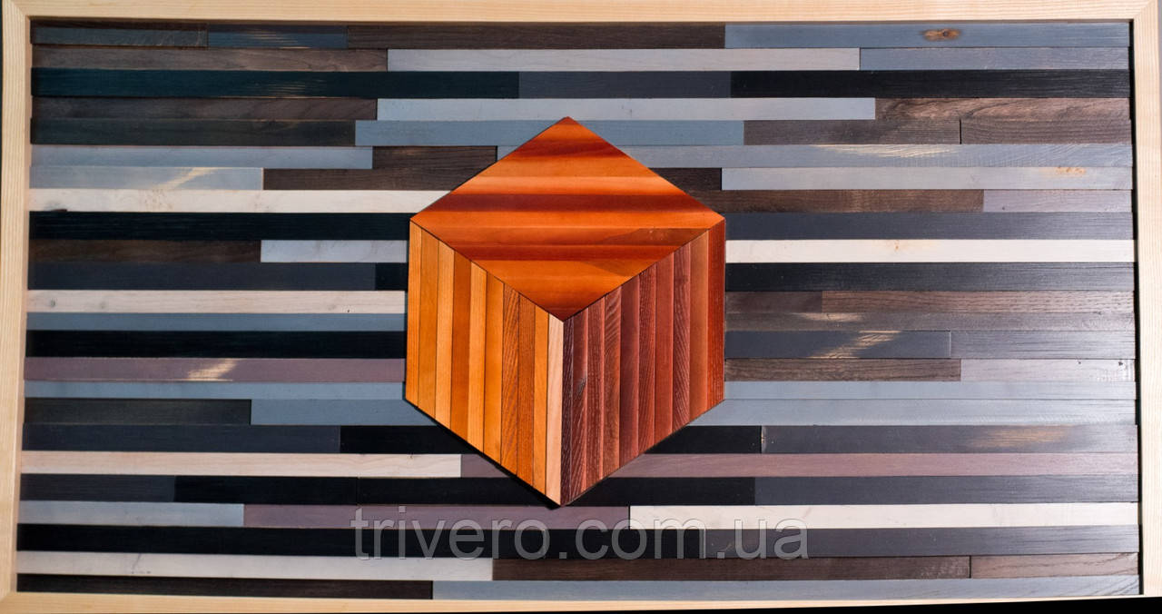 Дерев'яні картини панно КУБ, фото 1