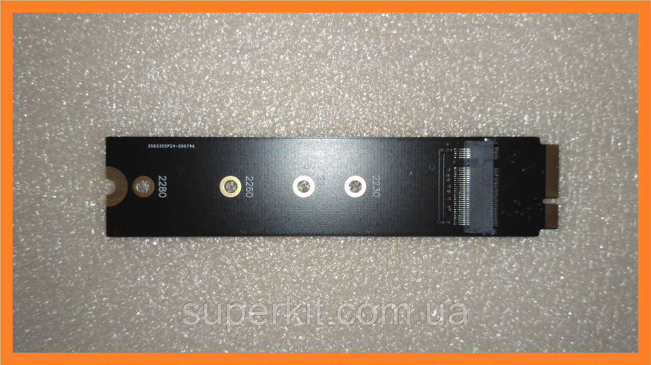 Перехідник адаптер з M.2 NGFF SSD (ключ B) — MacBook Air ssd 2012 рік 7+17 контактів