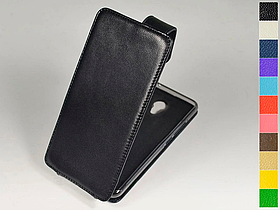 Відкидний чохол з натуральної шкіри для Meizu M3 Mini / M3 / M3s