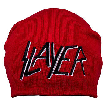 Шапка з вишивкою Slayer, червона