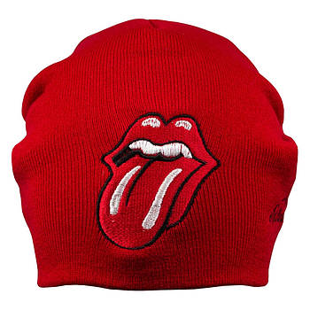 Шапка з вишивкою The Rolling Stones, червона