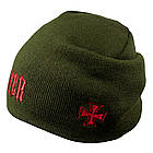 Шапка з вишивкою Slayer, олива, фото 3