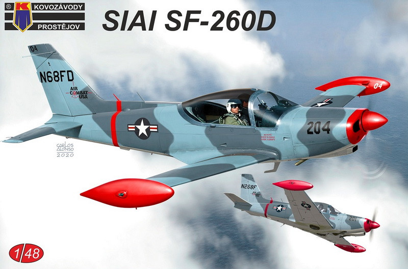 Пластикова модель 1/48 Kovozavody Prostejov 4815 Італійський навчальний літак SIAI Marchetti SF.260D "Trainer", фото 1