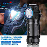 Налобний ліхтар TrustFire MC12 з магнітною зарядкою (1000LM, 16340 Акумулятор, Магніт, IPX8), фото 4