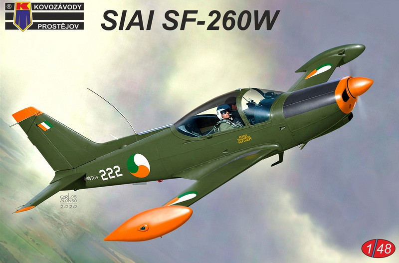Пластикова модель 1/48 Kovozavody Prostejov 4816 італійський навчальний літак SIAI Marchetti SF.260W "Warrior", фото 1