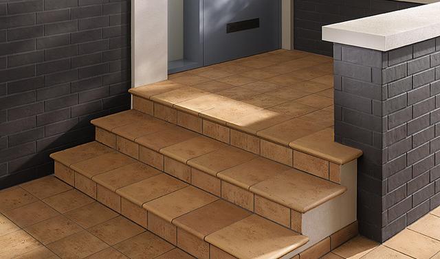 кладка клінкерних ступенів