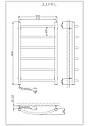 Рушникосушарка KOSSER Дуга 800х500/6 EL рег., фото 3