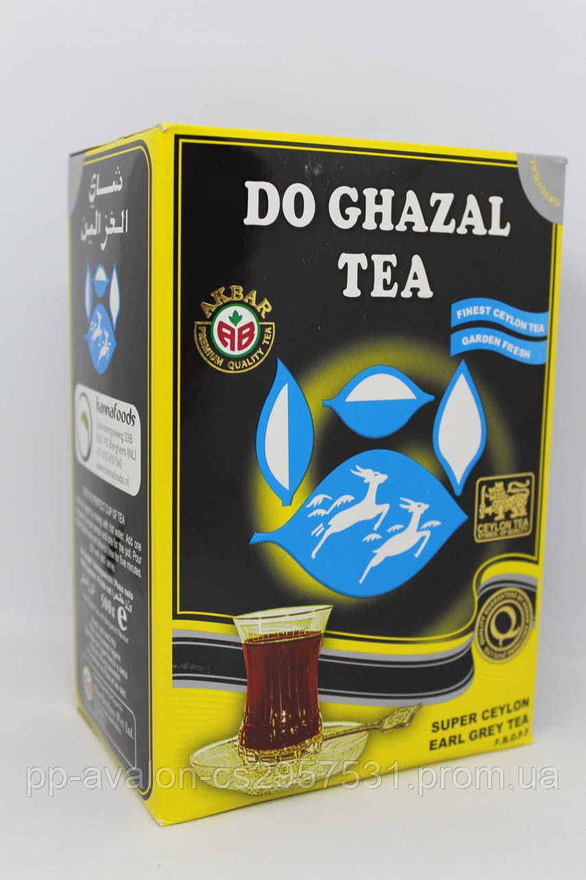 Чай цейлонський з бергамотом Do Ghazal Tea Earl Grey 500 г Шрі-Ланка - фото 1 - id-p1003223079