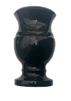 Гранітні вази на цвинтар з граніту габро, 25 см.