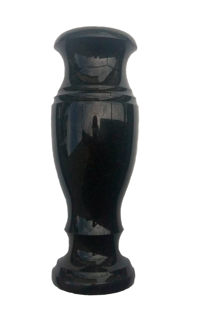 Гранітні вази на цвинтар, памятник з граніту габро, 40 см.