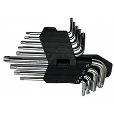 Набір ключів TORX (зірочка) VERKE 9 шт V35500, фото 3